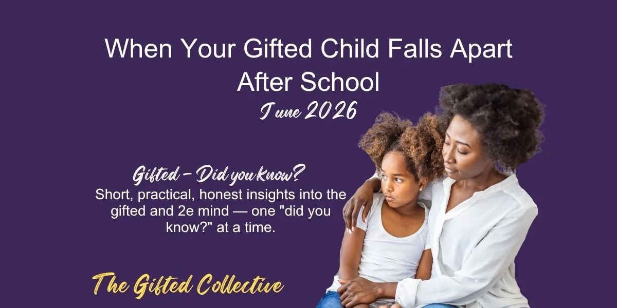 When Your Gifted Child Falls Apart After School