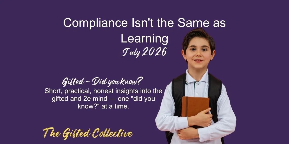 Compliance Isn't the Same as Learning