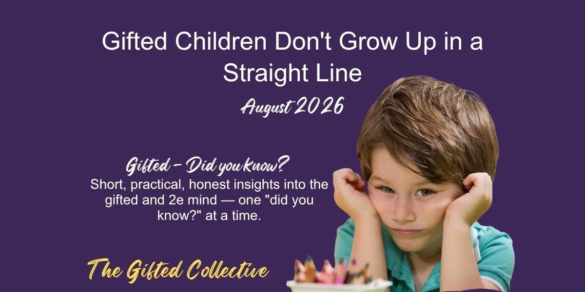 Gifted Children Don't Grow Up in a Straight Line