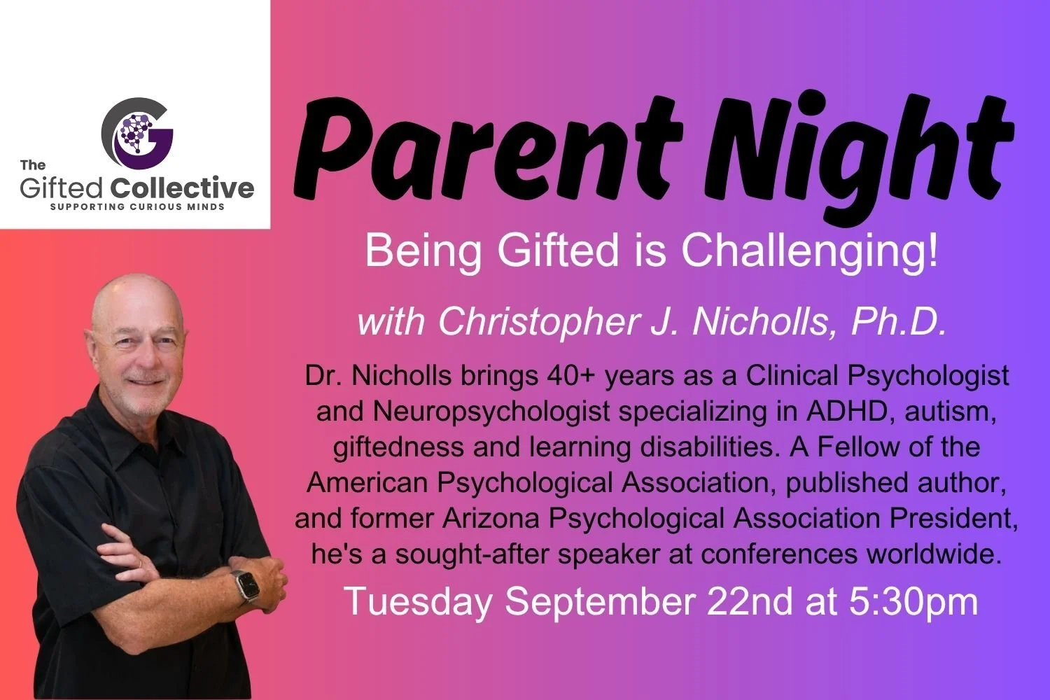 Parent Night - Being Gifted is Challenging!
