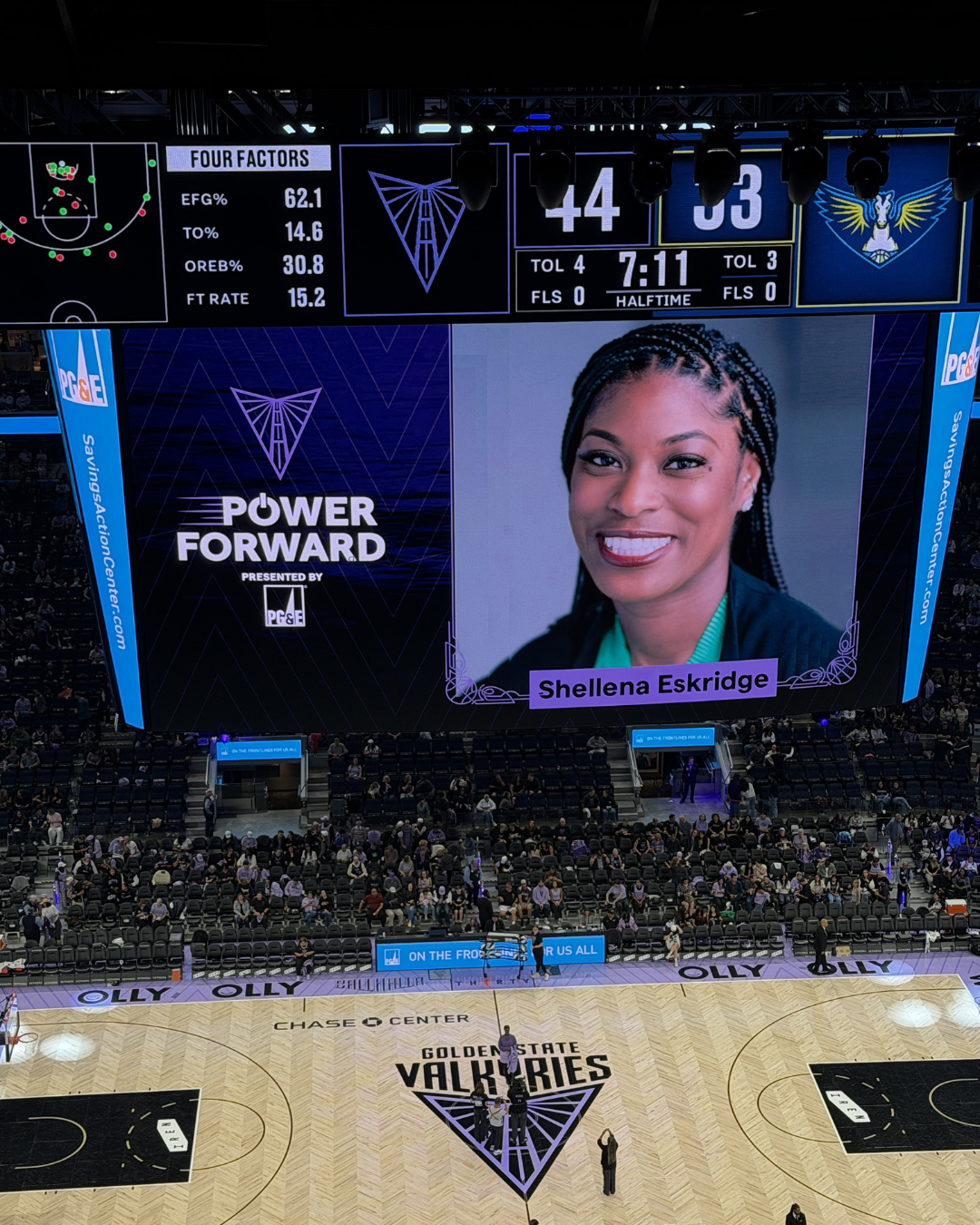 Valkyries Power Forward: Shellena Eskridge