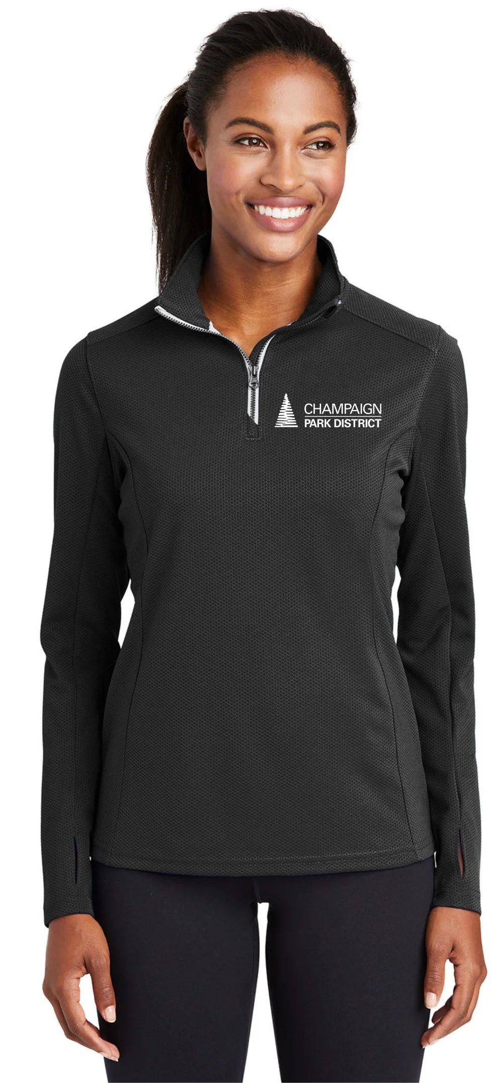 パーカー・フーディ HUECLOSET Track line half zip-up 25KERO26 Sport-Tek Women's Sport-Wick Textured 1/4-Zip Pullover