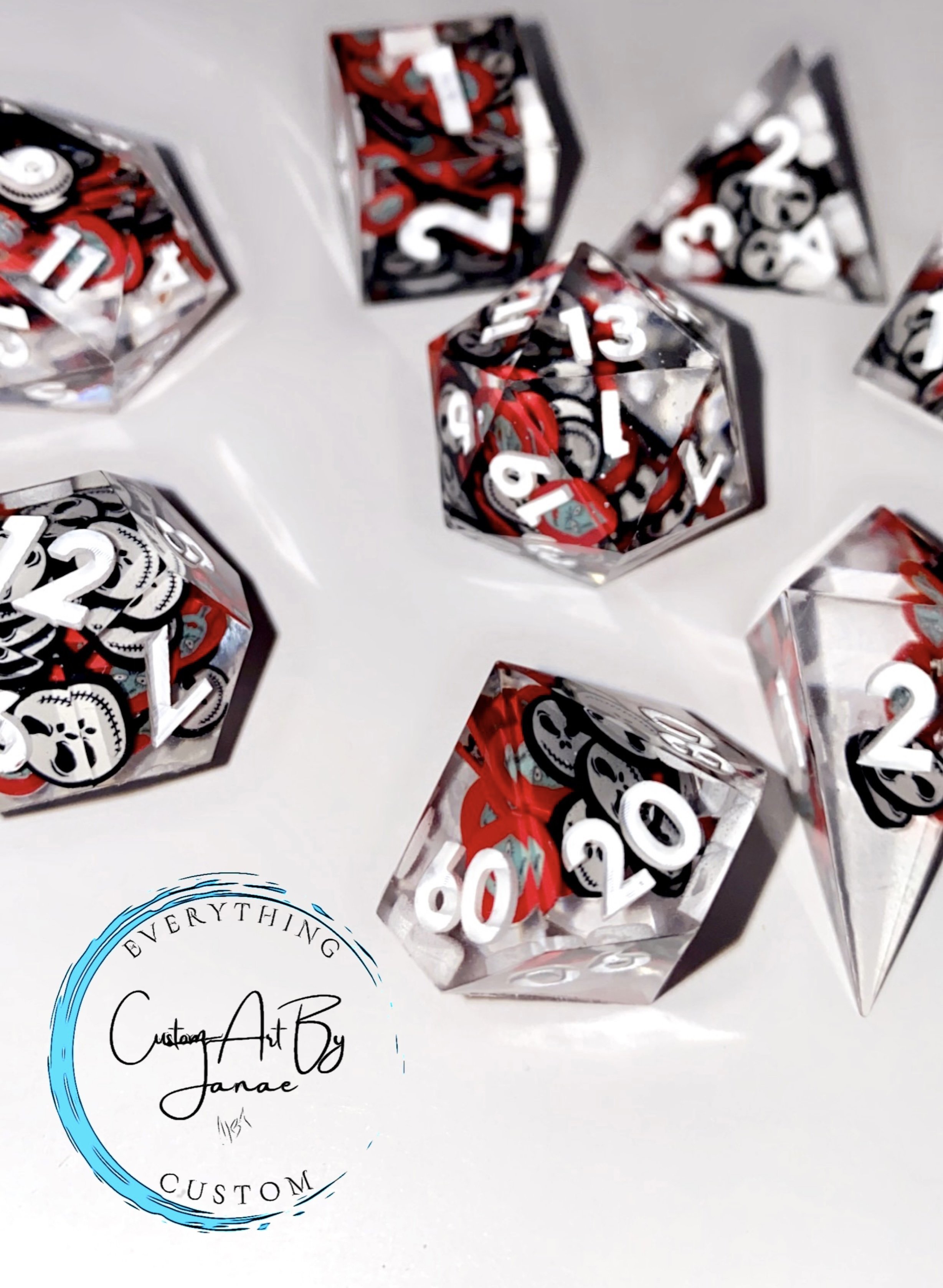Jack & Sally DND Dice