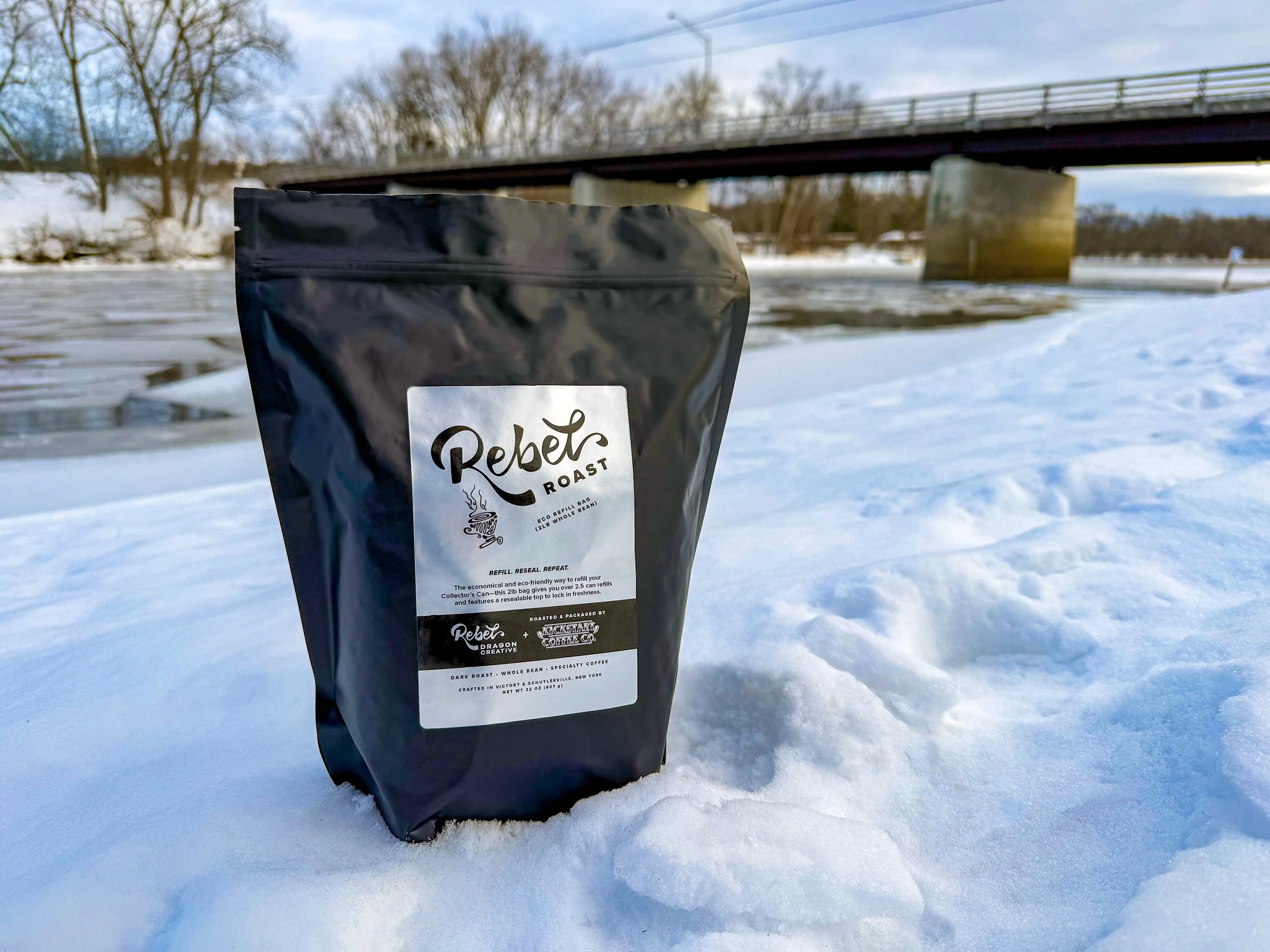 Rebel Roast – Whole Bean Coffee (2lb Eco Refill Bag)