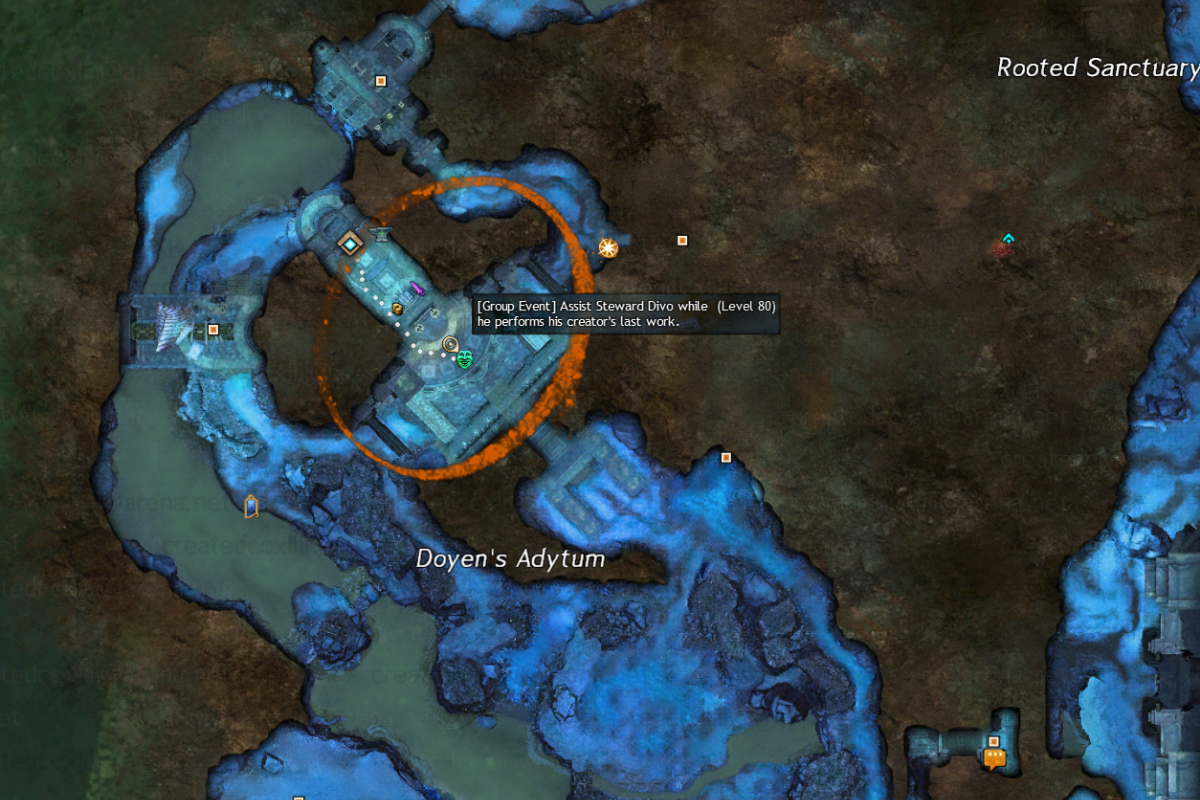 Help energize the steward Loc.png