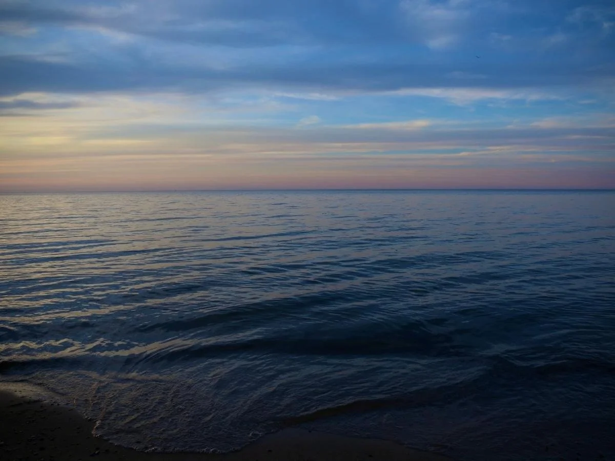 Lake Ontario at dusk near Rochester, NY