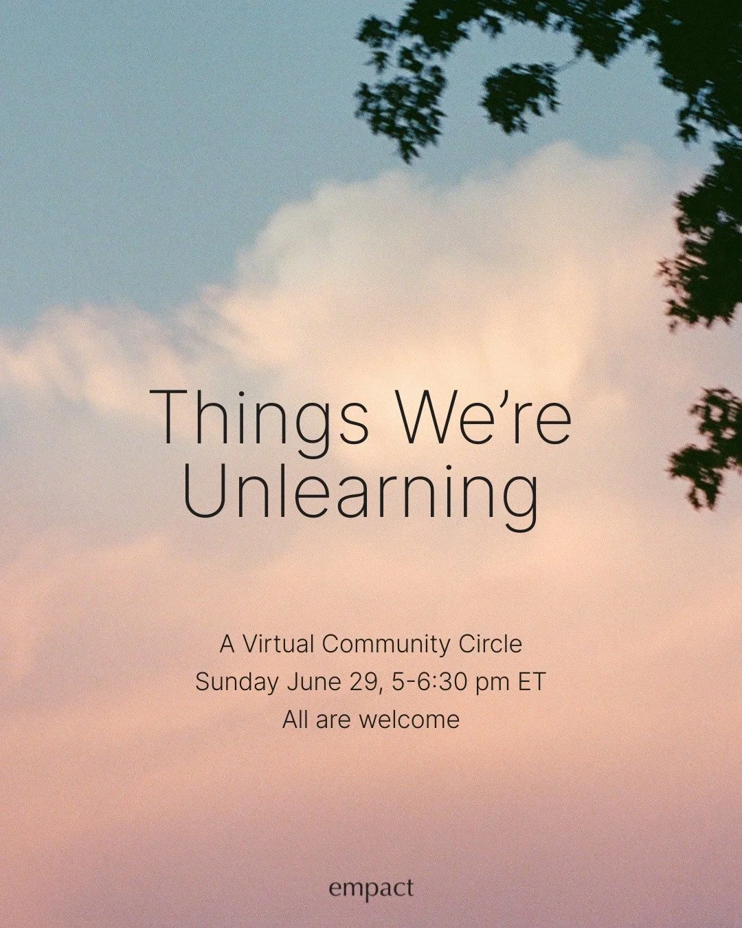 As the circumstances that surround us shift and evolve in trying ways, we&rsquo;d like to make space to reflect on all that has changed, and continues to change, within🪞

Evolution can be unsettling and uncomfortable, especially when it comes to unl