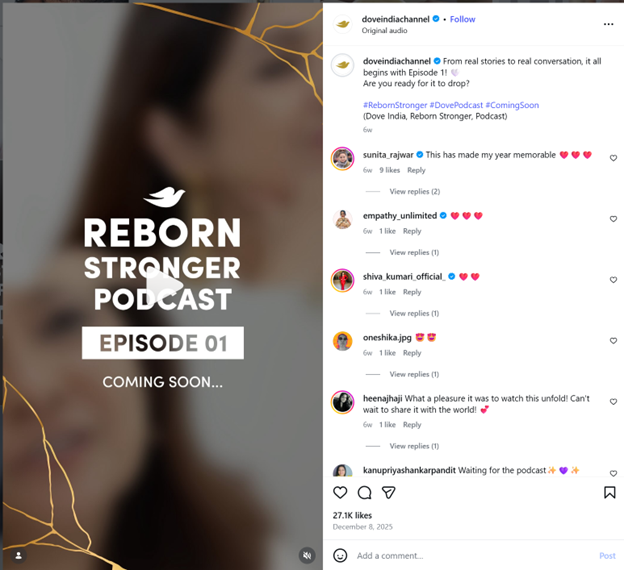 Dove India’s #RebornStronger Campaign getting it right