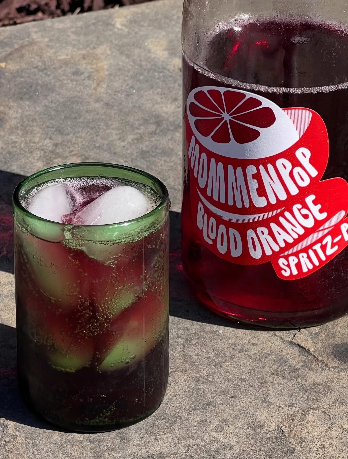 SUNDAY SPRITZ SPECIAL! $15 @mommenpop blood orange spritzesss in the garden all day long or until sold out! Come and get em 🍊