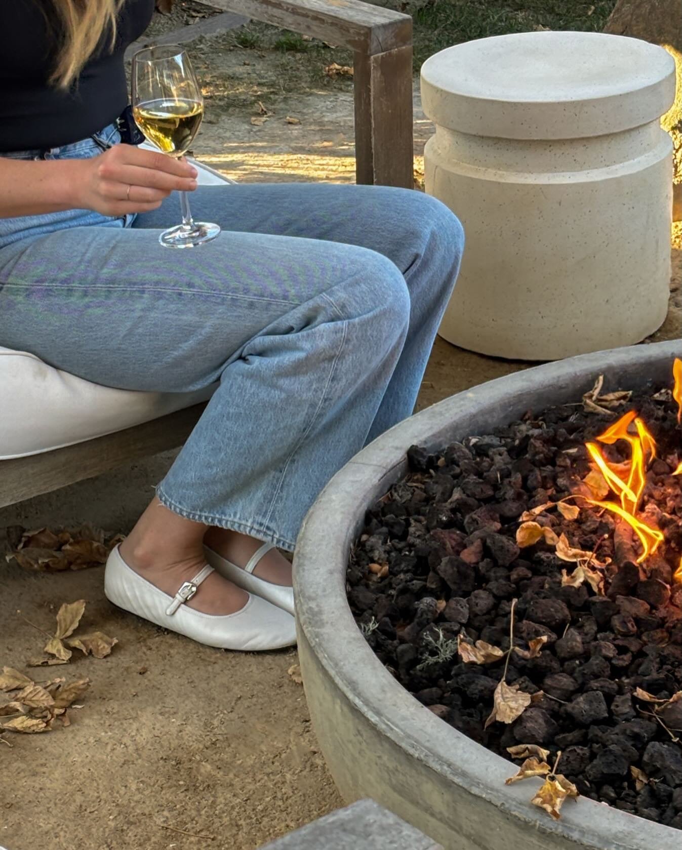 Cozy szn. Grab a seat at the firepit and let us pour you a glass.