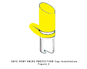 SAFE-VENT Valve Protection Weather Cap PSV Yellow Weather Caps Ready to ...
