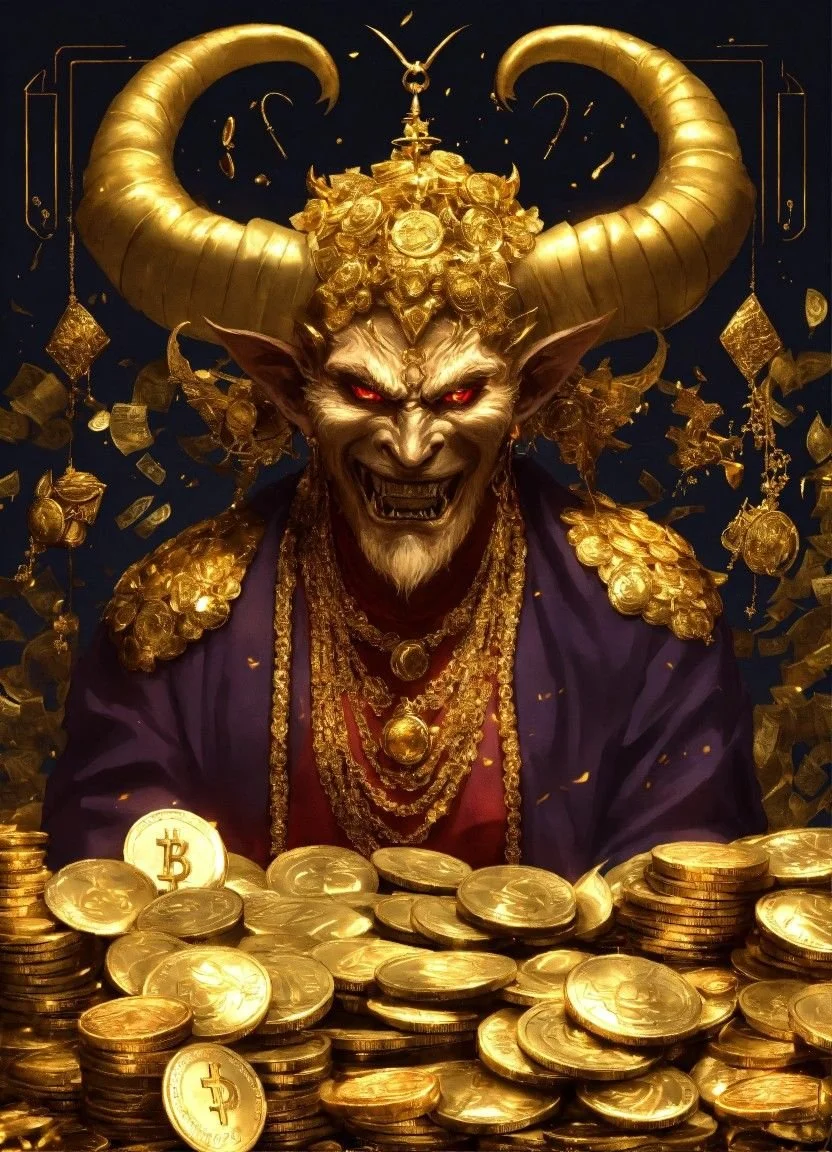 Mammon Demon of Wealth and Greed Fallen Angel
