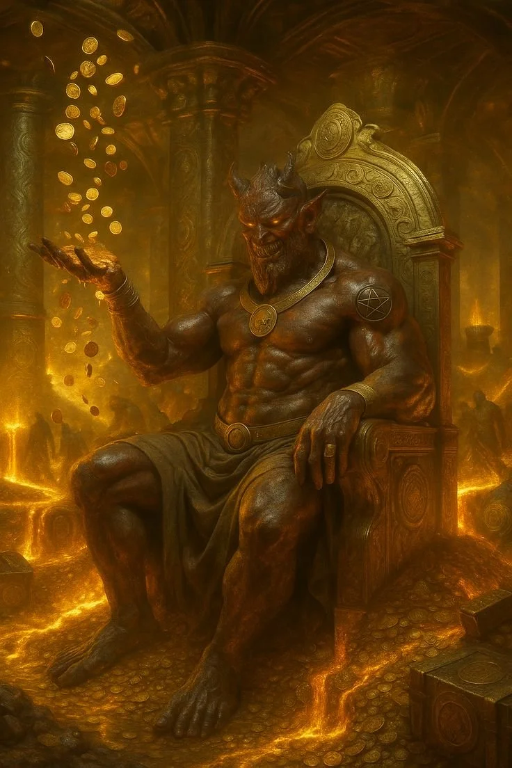 Mammon Demon of Wealth and Greed Fallen Angel