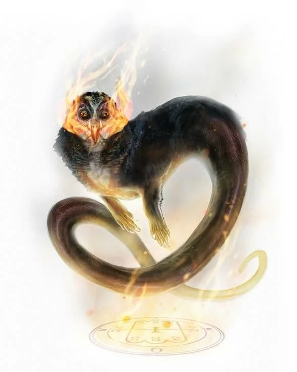 Amon Aamon Grand Marquis of Hell Fallen Angel of The Red Sea