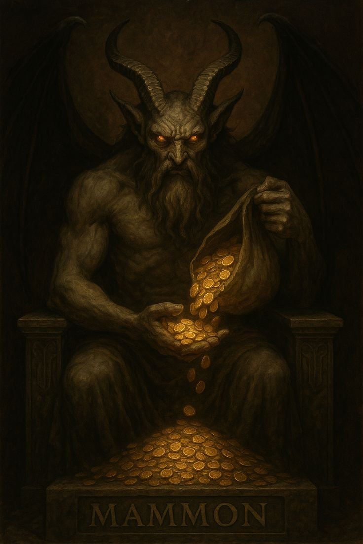 Mammon Demon of Wealth and Greed Fallen Angel