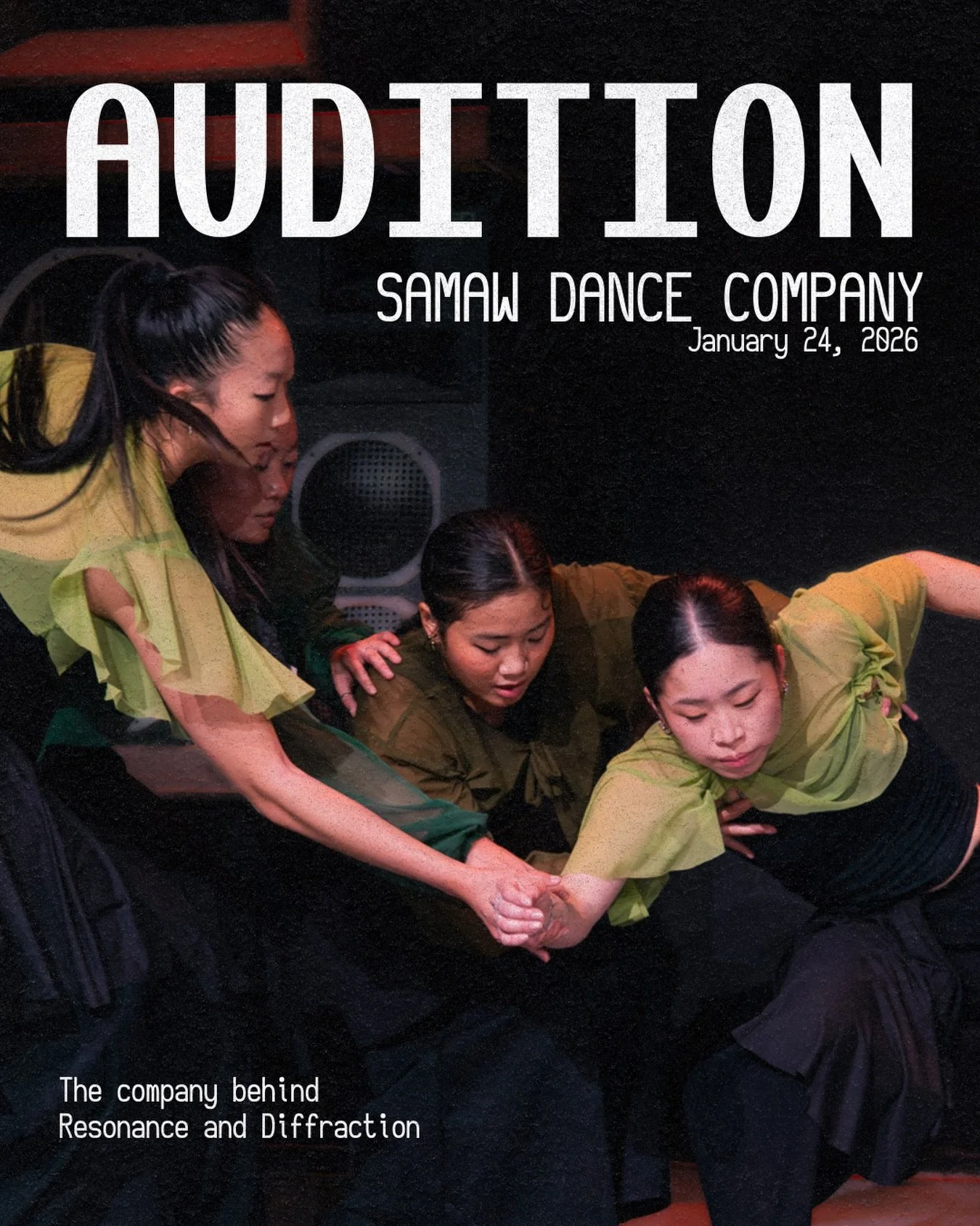 Samaw Dance Company is holding auditions for AAPI+ identifying dancers to join us as understudies for our 2026 season.

We&rsquo;re a performance company rooted in street styles + contemporary fusion (hip hop, house, waacking, street jazz, commercial
