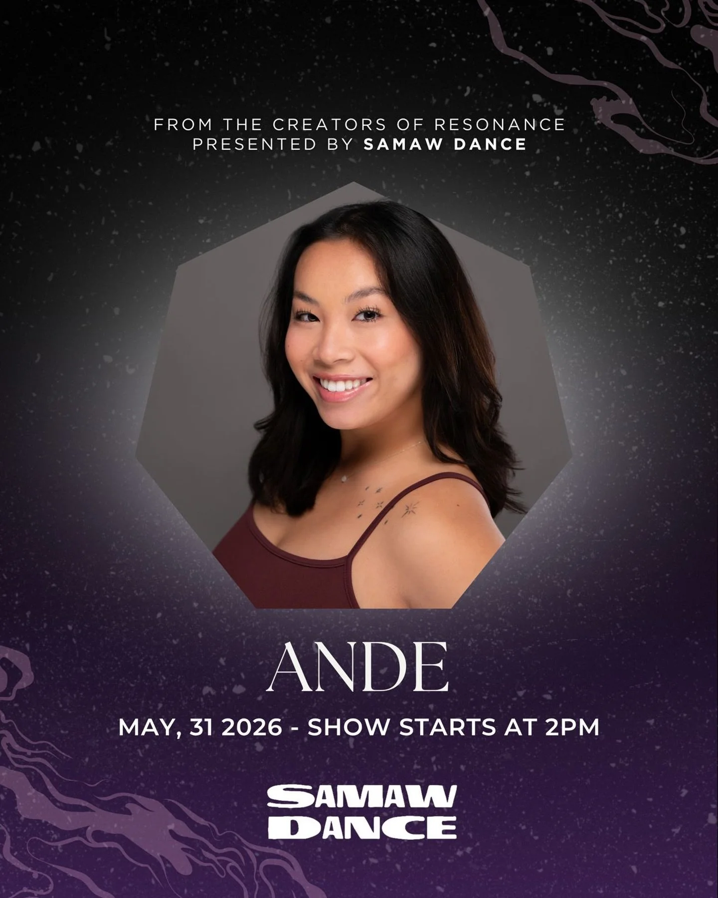 Featuring Ande Godwin at DIFFRACTION Dance Festival 2026.

Originally from Dallas, Texas, Ande began dancing at two years old and has built a career as a performer, choreographer, and educator. They trained at Booker T. Washington High School for the