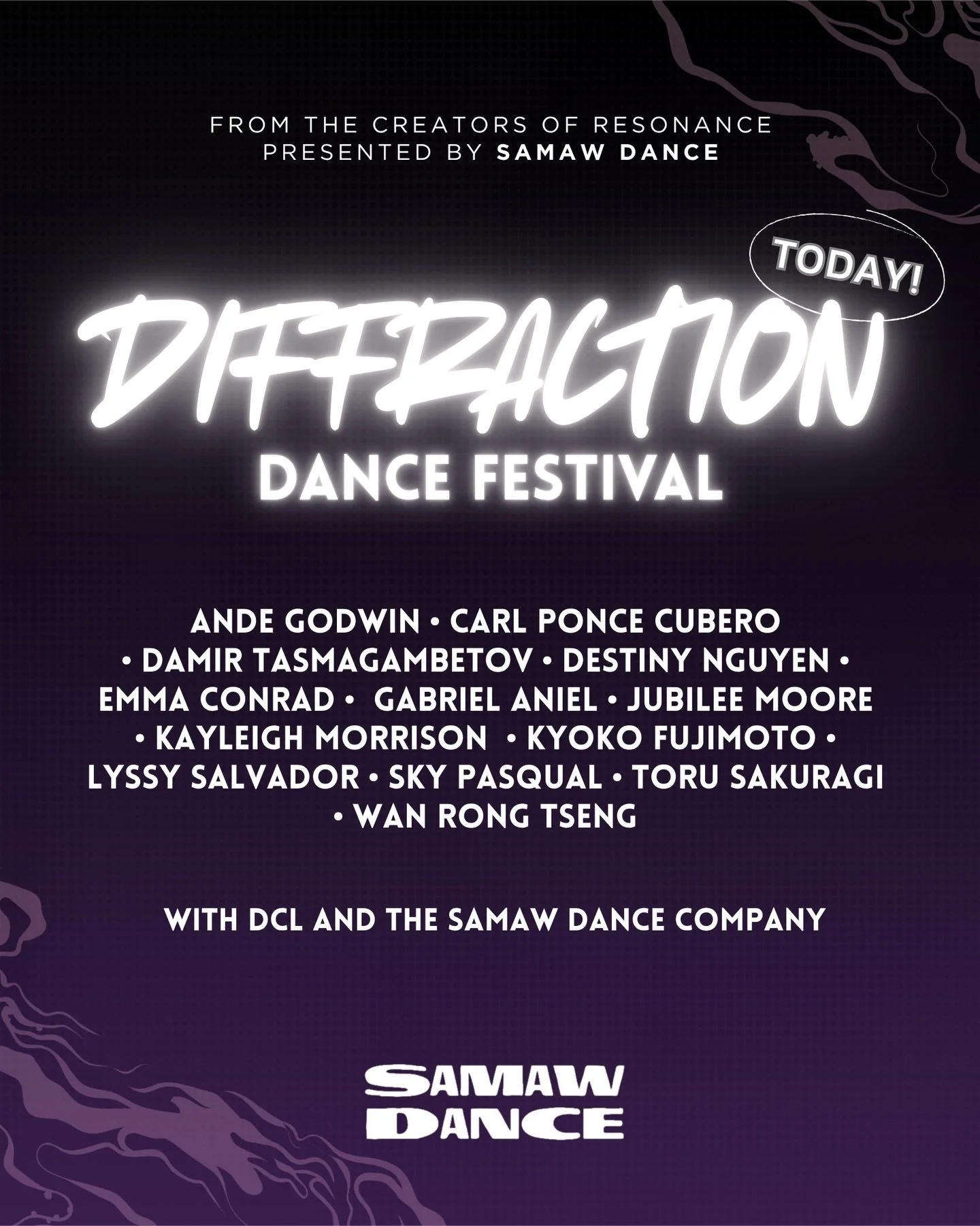 Today&rsquo;s the day.

Diffraction opens this afternoon at Mark Morris Dance Center in Brooklyn.

Thank you to every artist, collaborator, and person who supported this process from the beginning. Excited to finally share this work with everyone ton