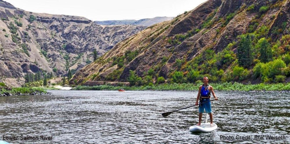 Paddle Boarding Central Idaho, U.S.A.