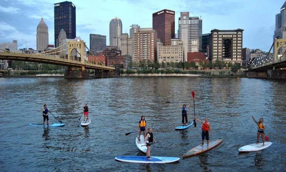Urban Stand Up Paddle-boarding, Pittsburgh, Pennsylvania