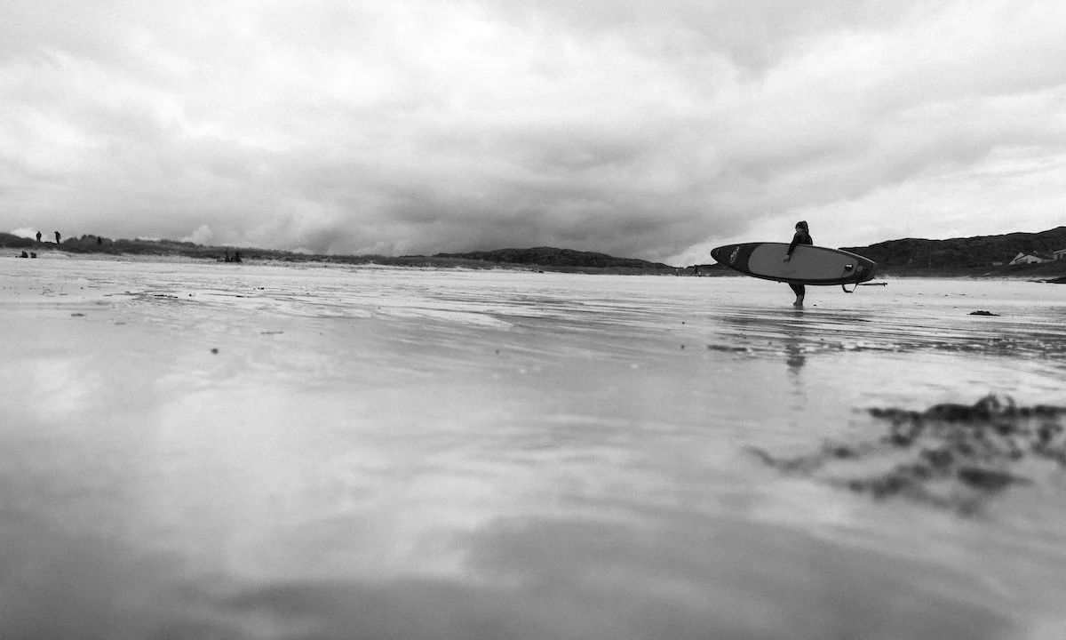 Getting out the water on the west coast of Scotland, Achmelvich. | Photo: Johny Cook