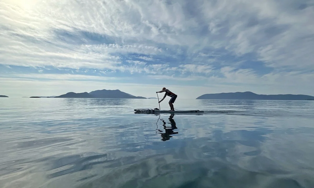  Me on Infinity Blackfish just off Orcas Island, WA. Photo by Evan Le. | Photo courtesy: Anthony Scott, Supconnect Photo Contest 2023 