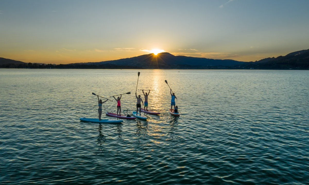 Views of paddling in Mondsee, Austria. | Photos: SUP Box