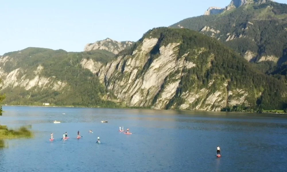 Views of paddling in Mondsee, Austria. | Photos: SUP Box