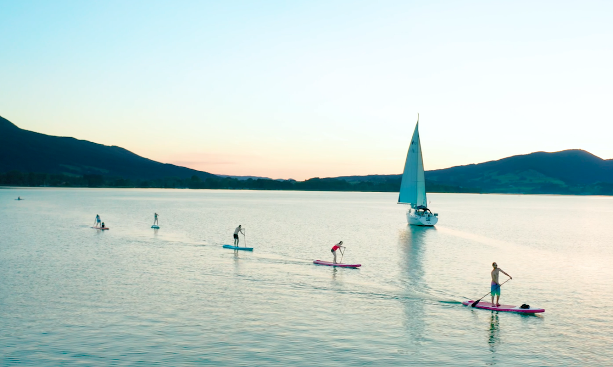 Views of paddling in Mondsee, Austria. | Photos: SUP Box