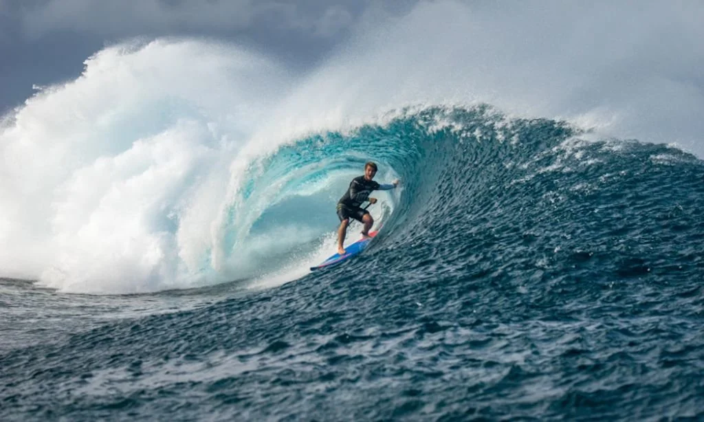 Surfing, Zane Schweitzer in Fiji. | Photo: ISA / Ben Reed