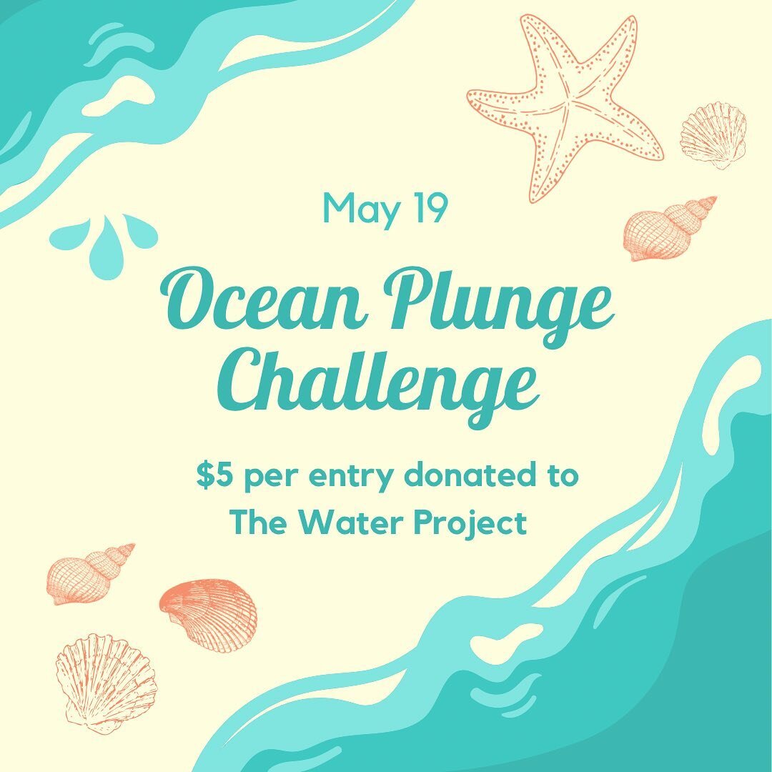 This Friday (5/19), record yourself taking a dip in the ocean and tag us on your story! For every entry we are donating $5 to The Water Project. Take a sunny day ocean dip for a good cause 🌊