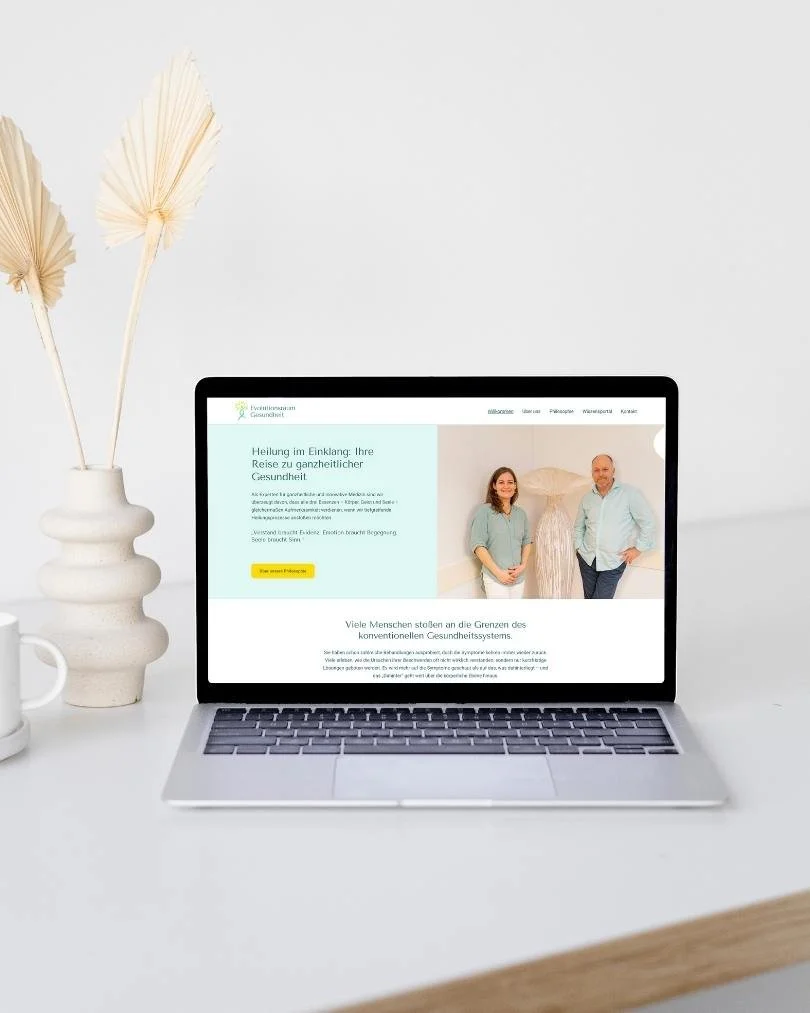 Website-Design für den Evolutionsraum Gesundheit – digitale Markenentwicklung für eine ganzheitliche Gesundheitsmarke