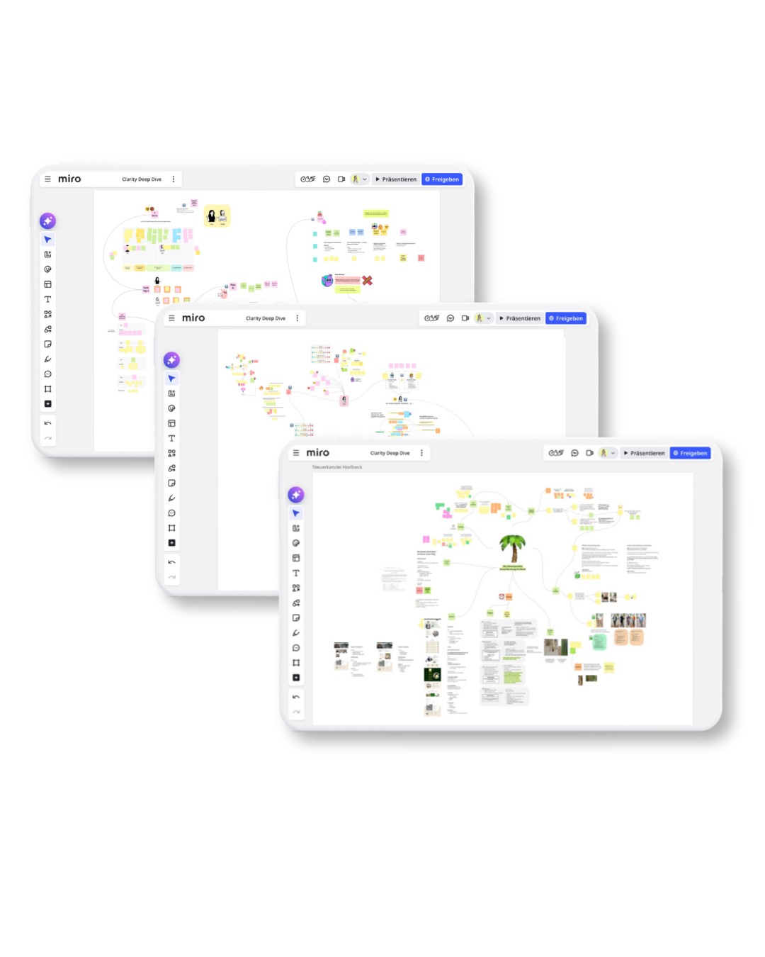 Miro Board für Business Coaching – Clarity Playground zur Entwicklung klarer Entscheidungen und Ausrichtung im Business