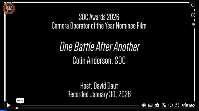 SOC Spotlight - Colin Anderson - One Battle After Another
