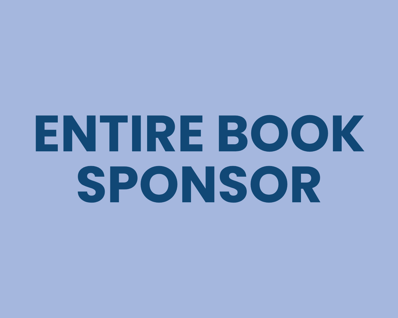 Entire Book Sponsor