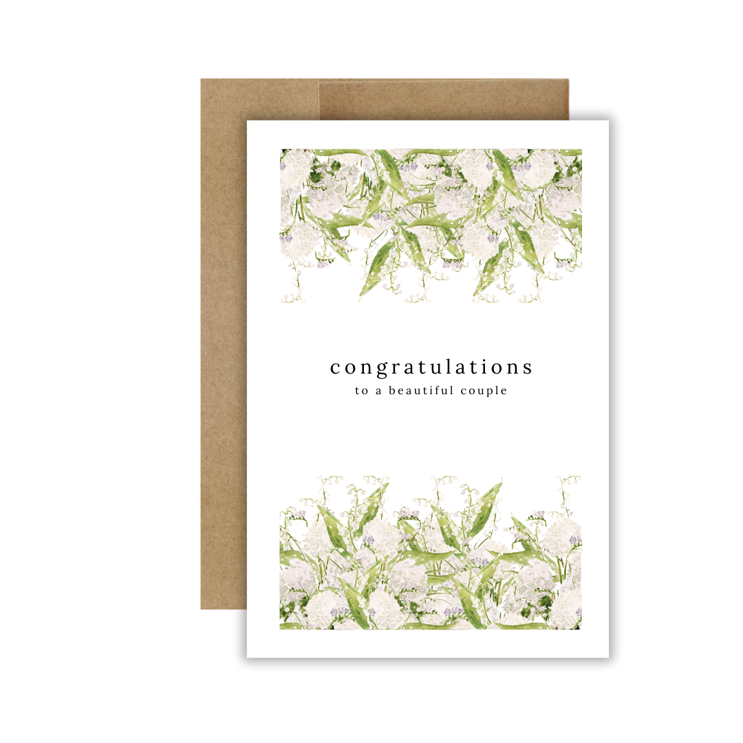 Congratulations Wedding Hydrangeas — The Tiny Paint Co.