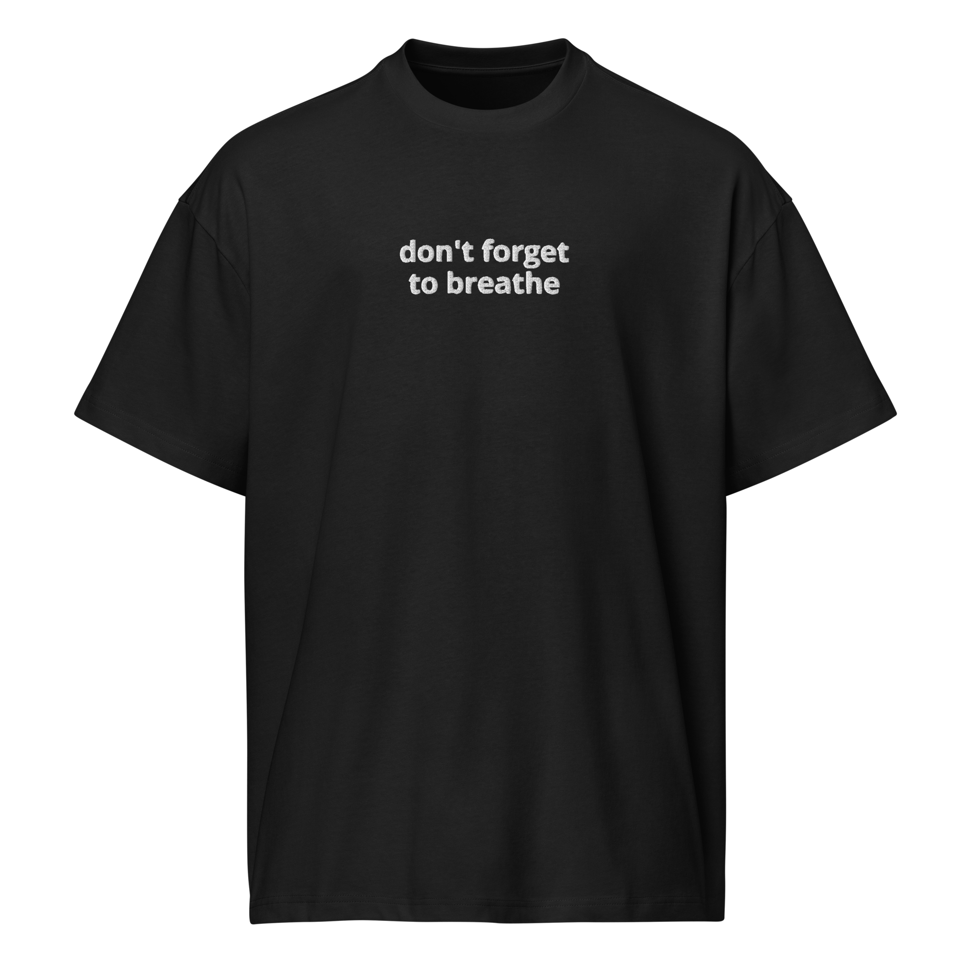 BREATHE Box Tee - Black