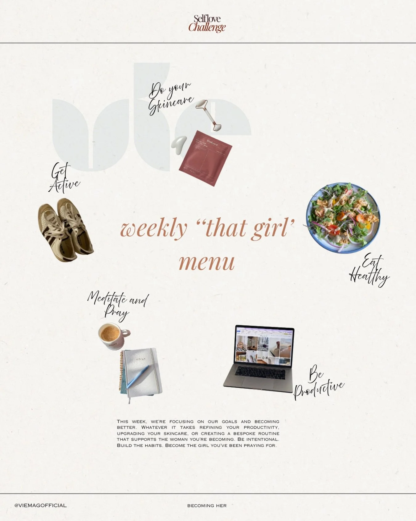 DAY 8: THE THRIVE MENU 🍽️

Today we&rsquo;re not just surviving we&rsquo;re curating.

Just like a restaurant designs a menu with care balance and intention today you&rsquo;re creating a bespoke menu for your life. One that nourishes your body mind 