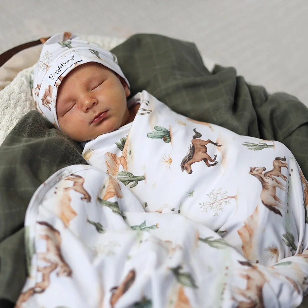 WILD HORSES ORGANIC WRAP & HAT