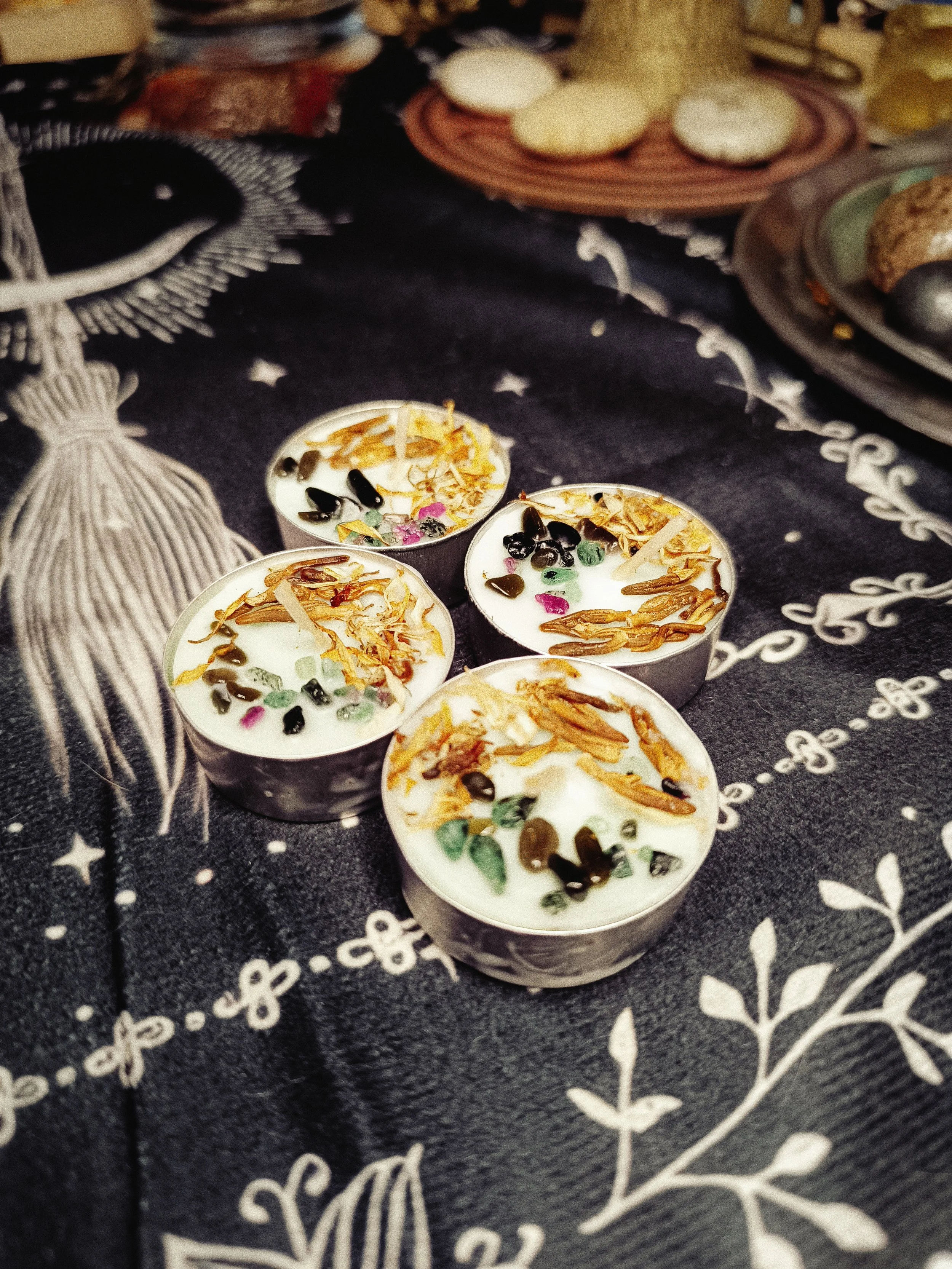 Verdant Return Dressed Tealight Anchoring Candle (Renewal / Resilience / Wise Re-entry)