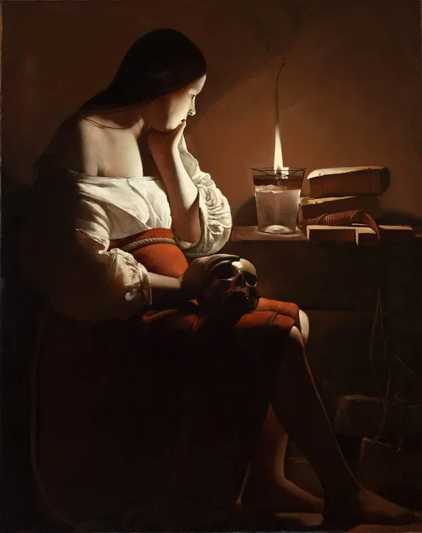 The Magdalen with the Smoking Flame — Georges de La Tour