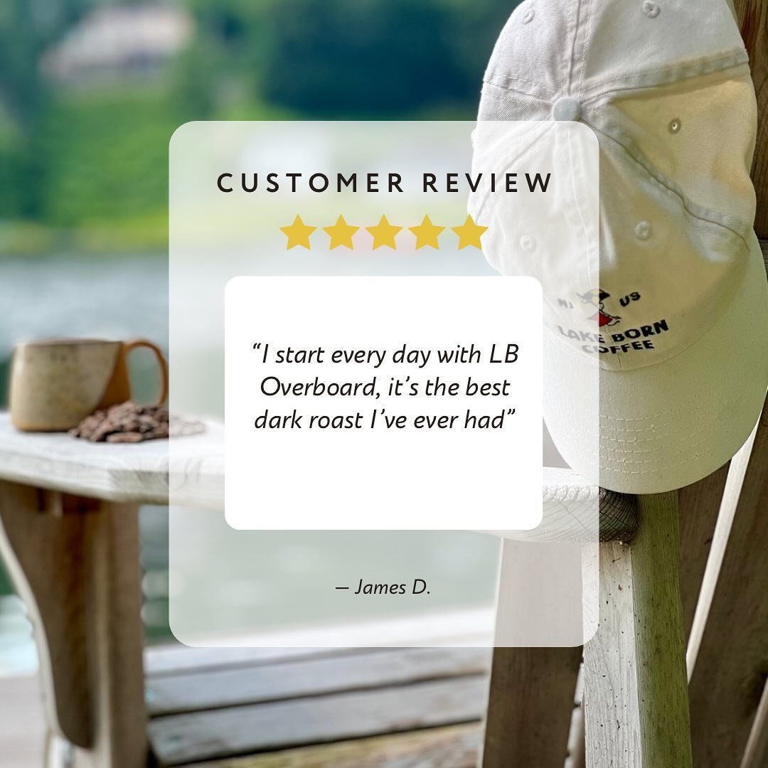We love hearing your feedback! Let us know how you&rsquo;re enjoying Lake Born Coffee ⭐️