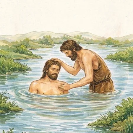 Jesus Baptised by John