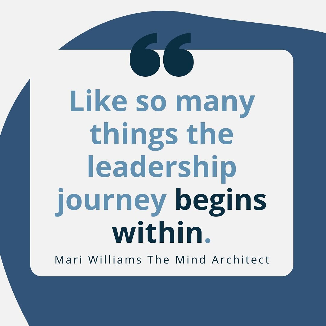 Like so many things the leadership journey begins within. 

It starts with reflecting on / becoming aware of your journey, learning, passion, skills, talents, vision, mission and purpose. Leadership isn&rsquo;t just about those you lead, it begins wi