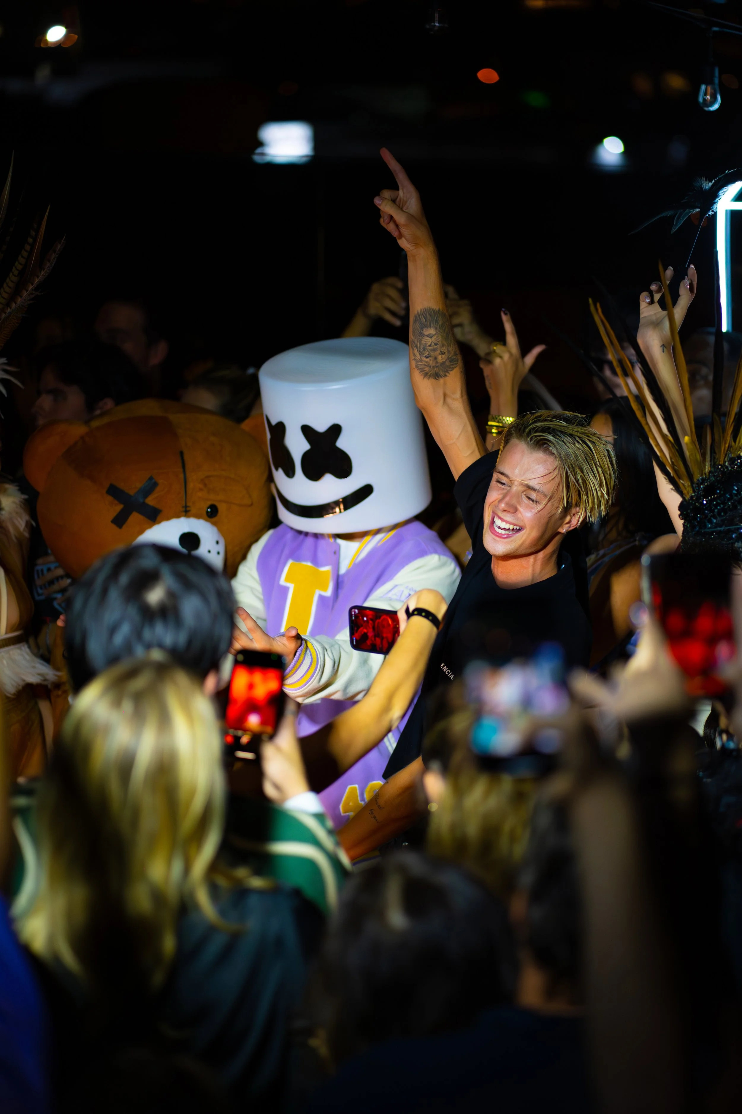 Marshmello takes on LA nightlife with Jaden Bojsen