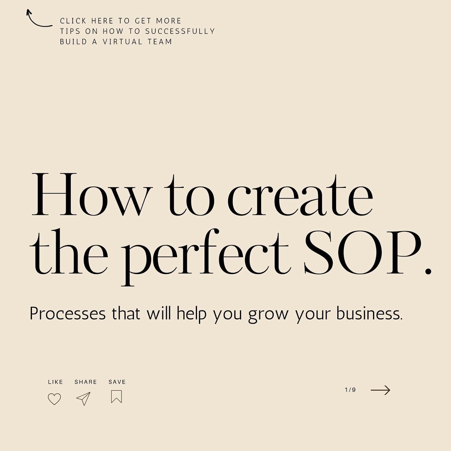 How to create the perfect SOP 🔥 📄 

Start by identifying who will use your SOP and how they will use the document or process. 

Knowing who you&rsquo;re writing for will help you decide what to include.

Next, break the process into manageable step