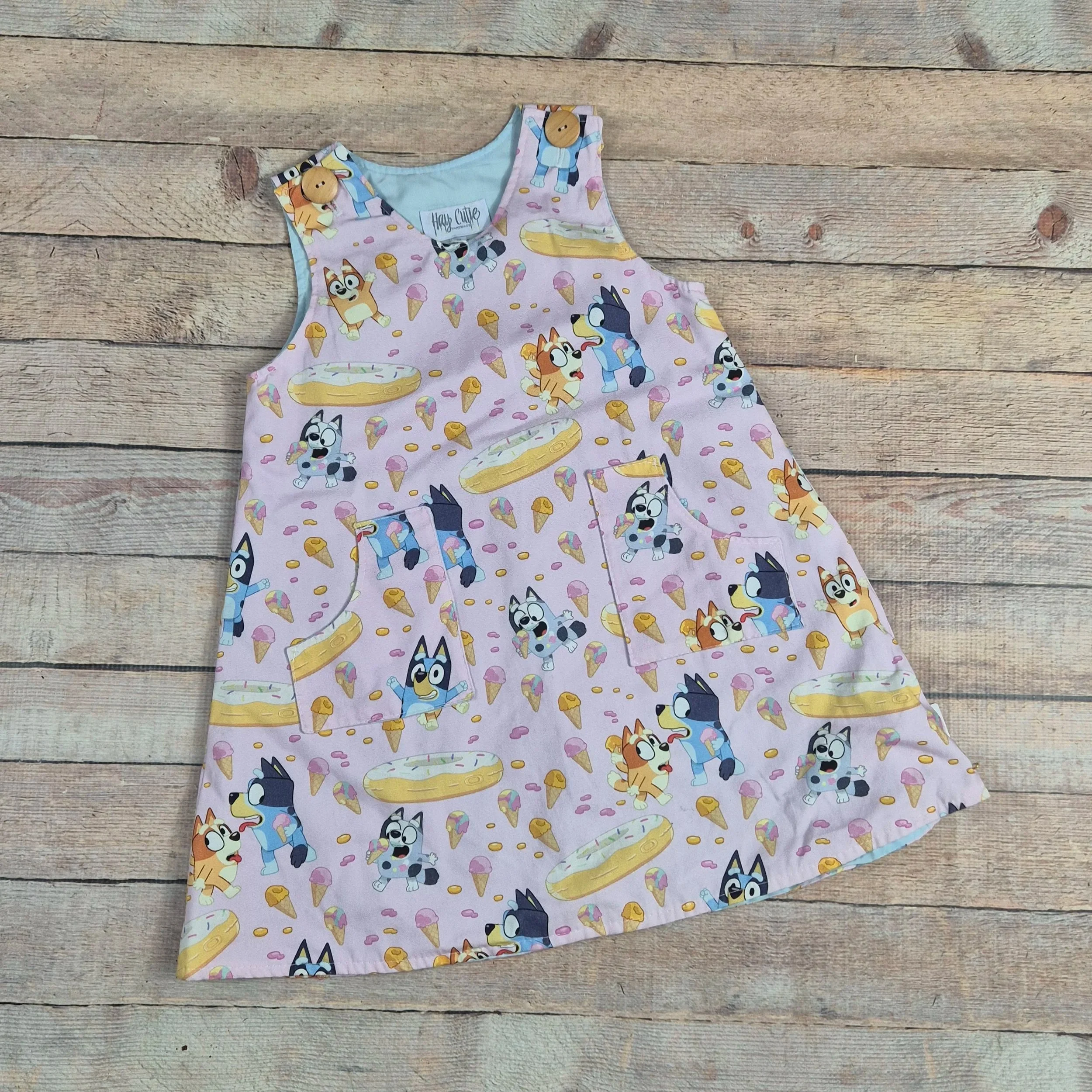 Size 2 Bluey A line Pinny