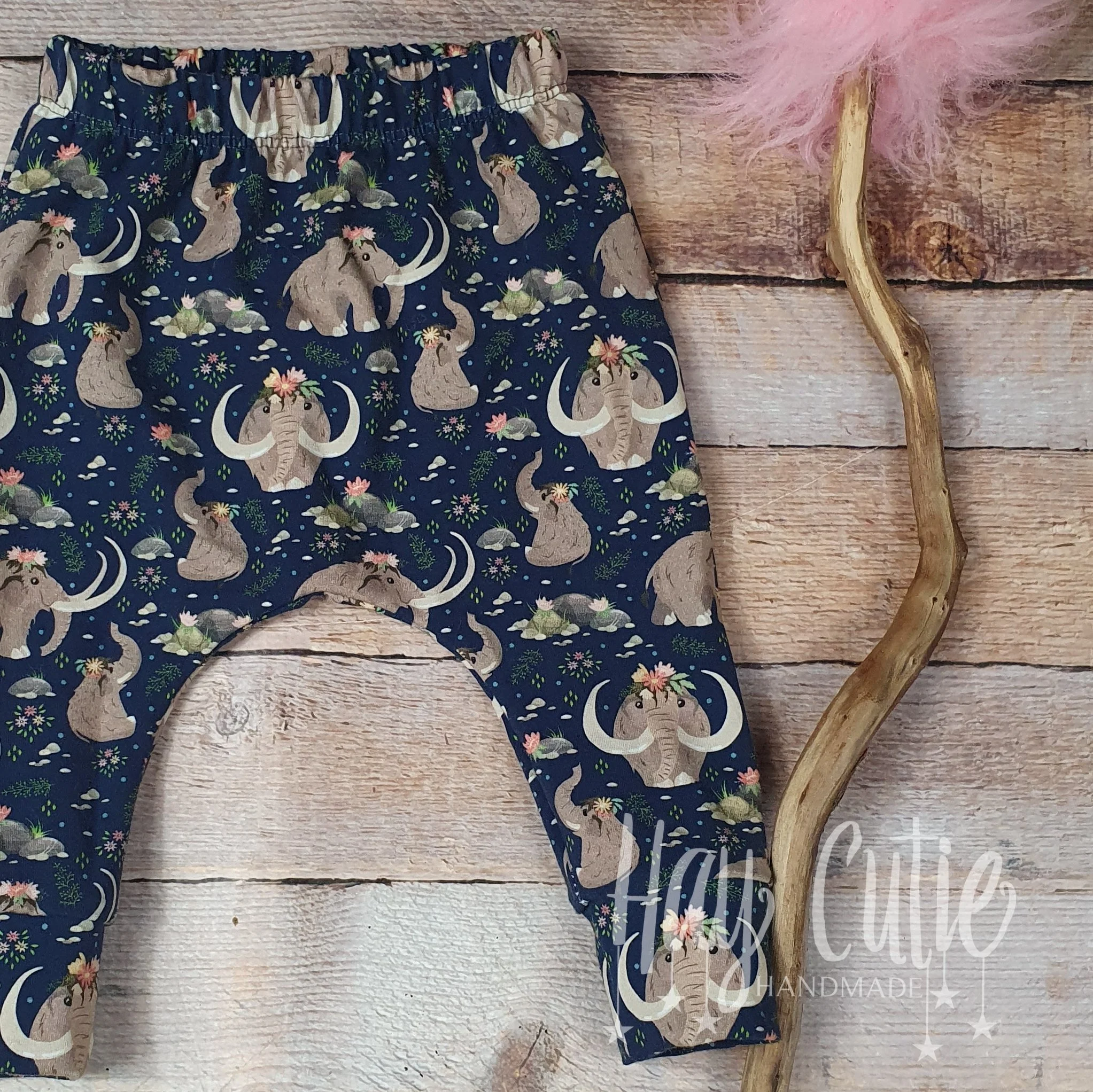 Size 000 Mammoth floral Drop crotch harems