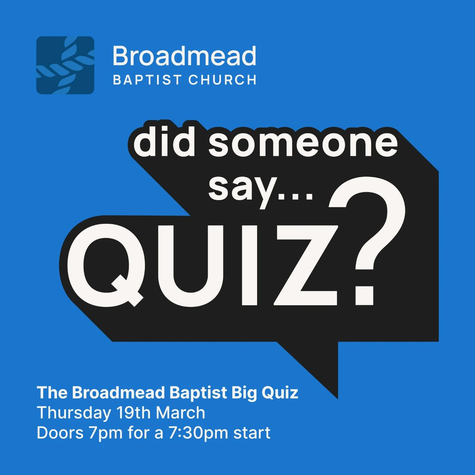 Broadmead Baptist Church Quiz