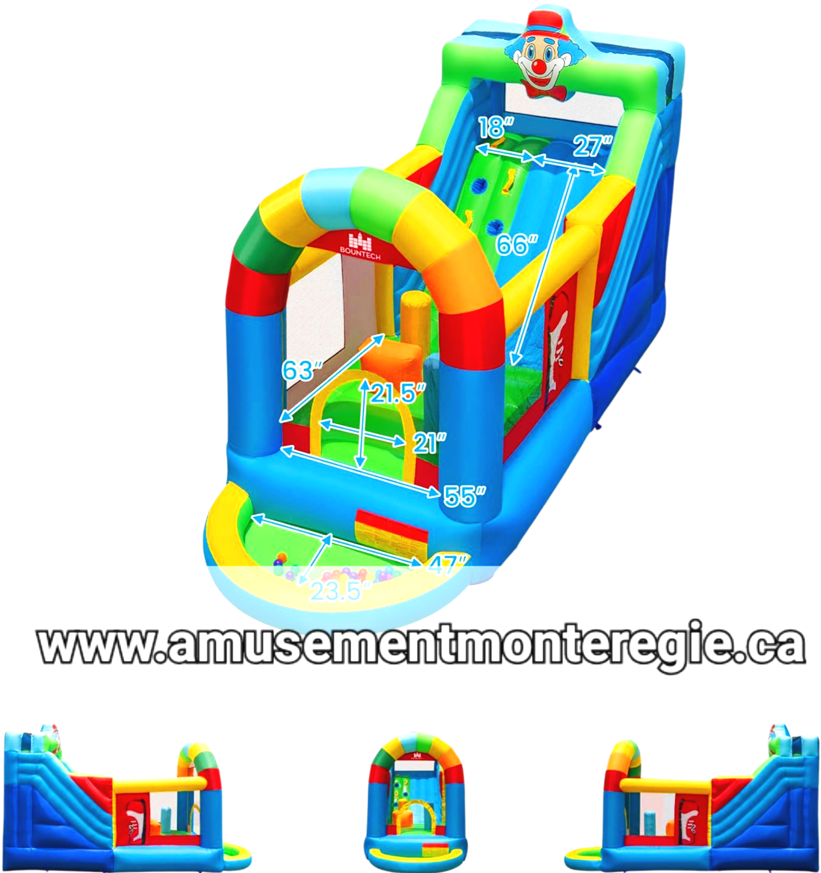 Obstacle-clown-gonflable